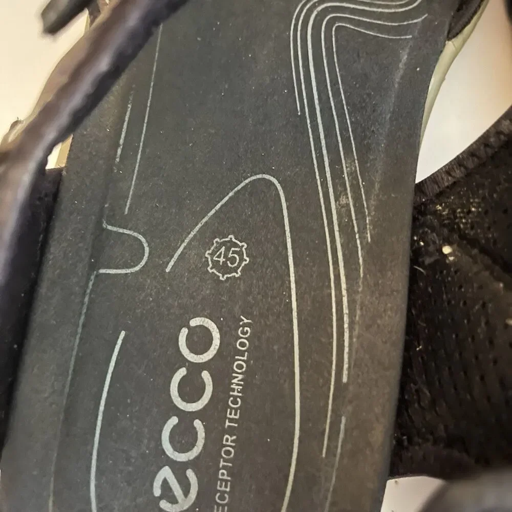 Ecco Yucatan Sandals Mens Shoes Brown Black Offroad Hiking Slingback EU 45 US 11
